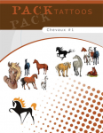 Pack Tattoos Chevaux #1